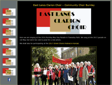 Tablet Screenshot of clarion-choir.co.uk